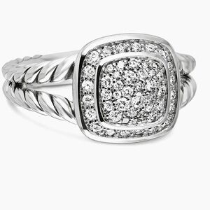 David Yurman Petite Albion Silver Diamond Ring
